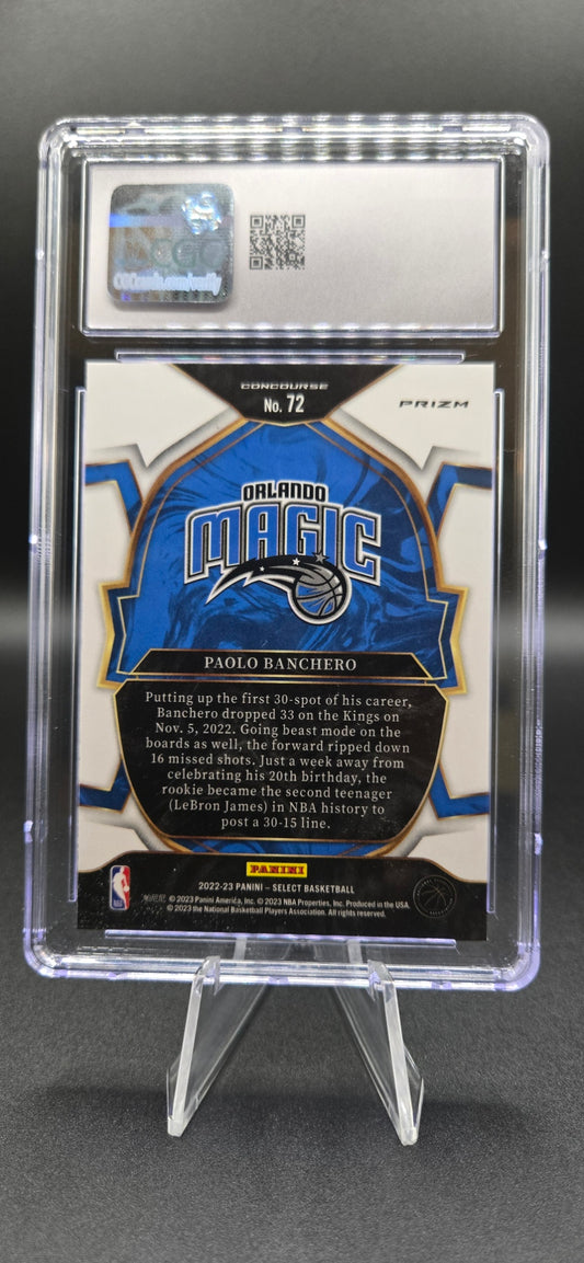 2022-23 Select Prizms Blue Cracked Ice #72 Paolo Banchero