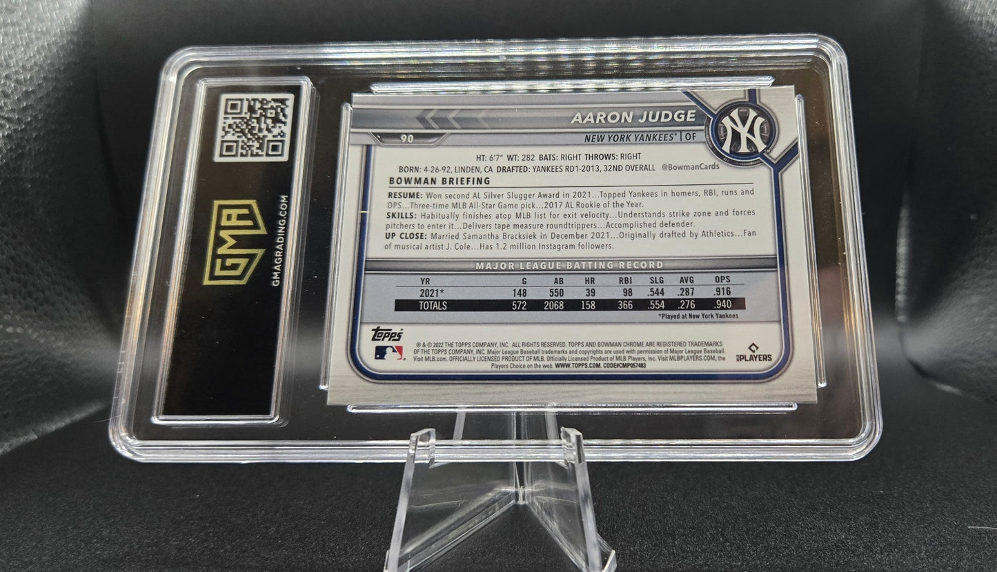 2022 Bowman Chrome Sapphire #90 Aaron Judge