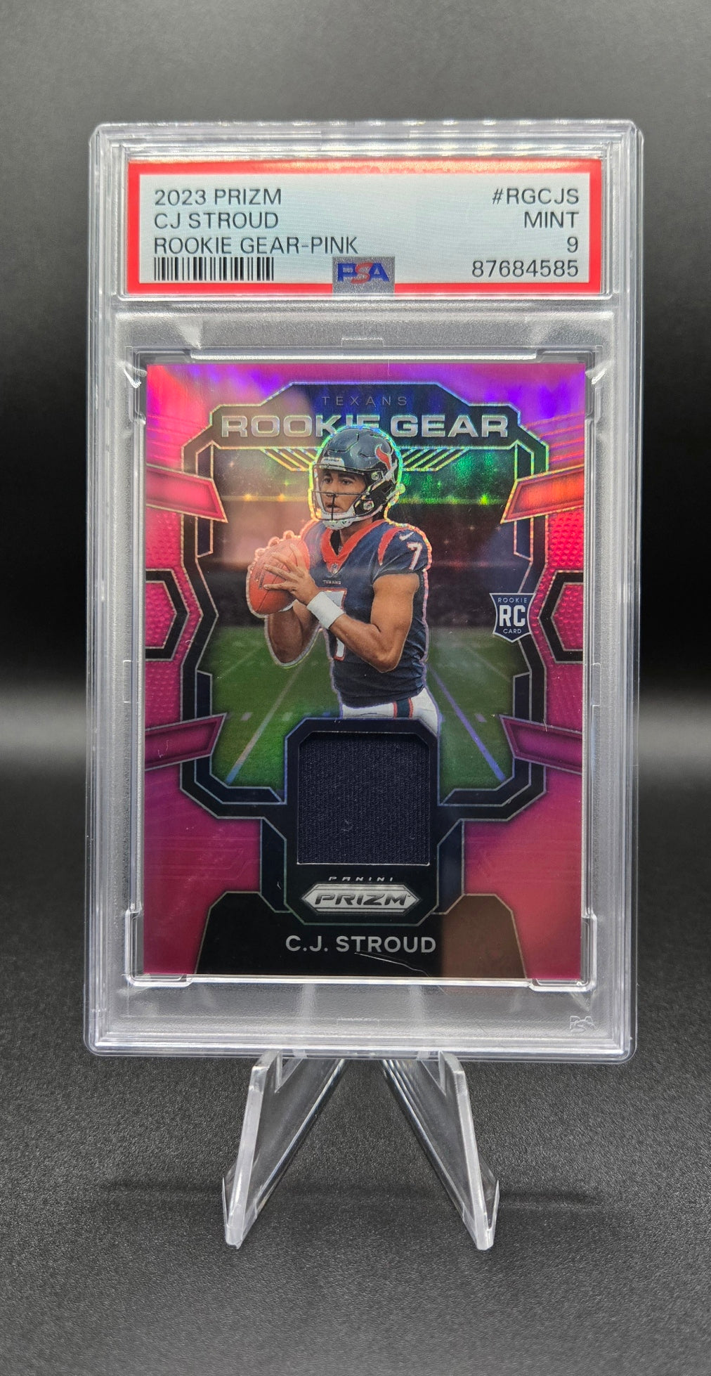 2023 Panini Prizm Rookie Gear Prizms Pink #RG-CJS CJ Stroud