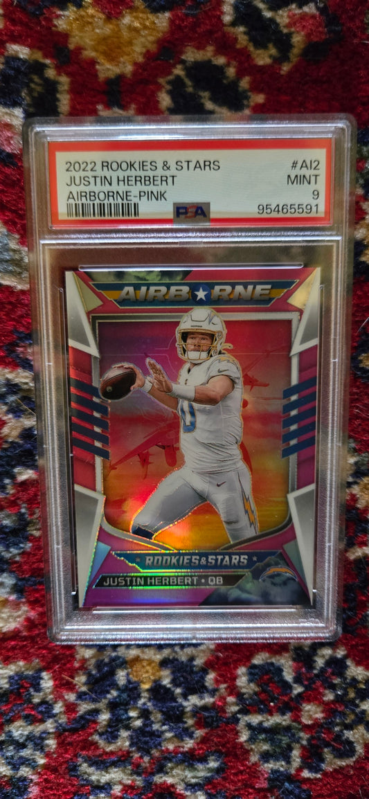 2022 Rookies & Stars Justin Herbert #AI2 Airborne-Pink 73/75
