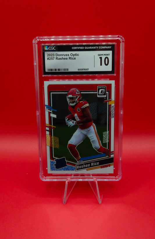 2023 Panini Donruss Optic #257 Rashee Rice CGC 10 Gem💎Mint