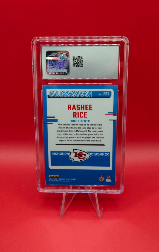 2023 Panini Donruss Optic #257 Rashee Rice CGC 10 Gem💎Mint