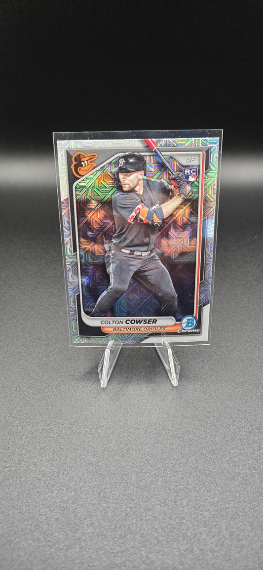 2024 Bowman Chrome Mojo Refractor #31 Colton Cowser RC Baltimore Orioles