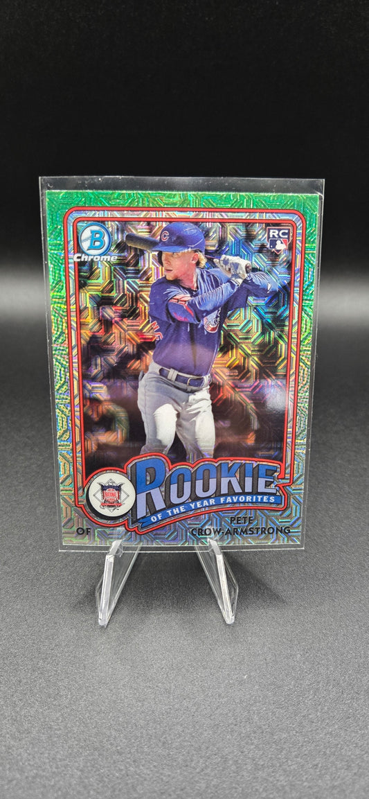 Pete Crow-Armstrong Mojo Rookie RC Refractor Cubs Prospect Chrome SP 🔥