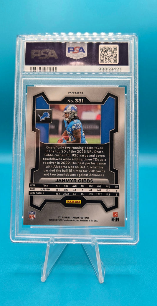 2023 Panini Prizm Prizms Orange Disco #331 Jahmyr Gibbs