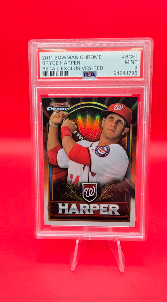 2011 Bowman Chrome Bryce Harper Retail Exclusive #BCE1 Bryce Harper Red