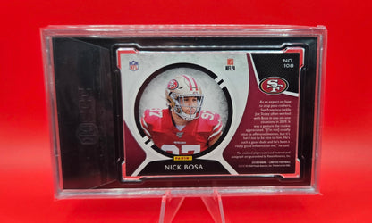 2019 Panini Limited #108 Nick Bosa Material Autographed Silver 65/75 RPA