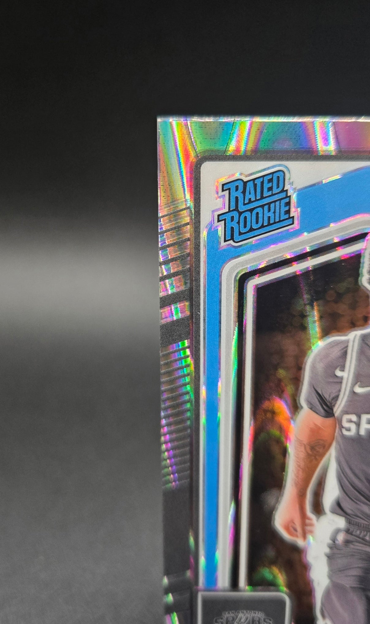 2024-25 Stephon Castle Donruss Optic Silver Ray Wave - #P-244 ROTY Spurs