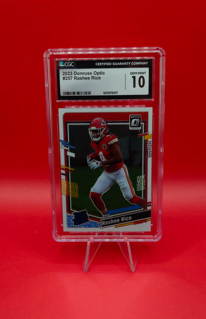 2023 Panini Donruss Optic #257 Rashee Rice CGC 10 Gem💎Mint