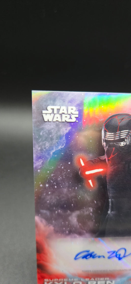 2025 Topps Chrome Star Wars Adam Driver Autograph As Kylo Ren /5 Red